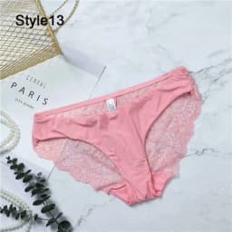 Fashion Women's Sexy Lace Panties Seamless Underwear Leopard Ice Silk for Girl Bikini Cotton Crotch Transparent Lingerie