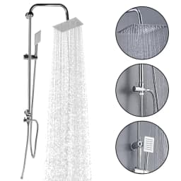 Bathroom Shower Faucet Set Shower System Set Hot Cold Showers Mixer Rainfall Shower Bathroom Accessories
