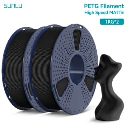 SUNLU 2KG High Speed Matte PETG Filament 1.75mm 1000g Spool (2.2lbs) High Speed Printing Filament Fit Most FDM Printer