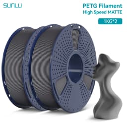 SUNLU 2KG High Speed Matte PETG Filament 1.75mm 1000g Spool (2.2lbs) High Speed Printing Filament Fit Most FDM Printer