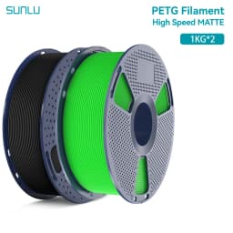 SUNLU 2KG High Speed Matte PETG Filament 1.75mm 1000g Spool (2.2lbs) High Speed Printing Filament Fit Most FDM Printer