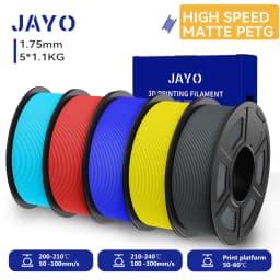 JAYO High Speed Matte PLA /HS Matte PETG 3D Filament 1.75mm 600mm/s Print Range High Flow Speedy PETG 3D Printer Filament for 3D