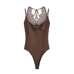 Women's Sexy Nightclub Party Pink Jumpsuit, Spliced Lace Sleeveless Tight-Fitting Jumpsuit, 2026 Fashion Women's Slim Top