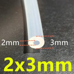 1 Meter 27Sizes 0.5mm to 12mm Food Grade Transparent Silicone Tube Rubber Hose Water Gas Pipe