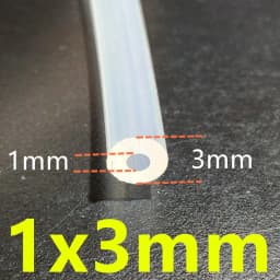 1 Meter 27Sizes 0.5mm to 12mm Food Grade Transparent Silicone Tube Rubber Hose Water Gas Pipe