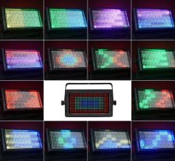 Wireless Control 60W Mni LED Lights Strobe RGB 3in1 Led lights dj48 Zone DMX Super Bright Dj Wash Strobe Stage Lighting Effects