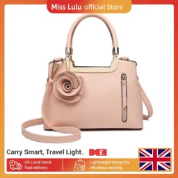 Miss Lulu Handbags for Women Ladies Shoulder Bags Fashion PU Leather Crossbody Top Handle Bag