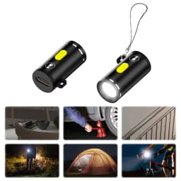 LED Pocket Flashlight Aluminum Alloy Portable Camping Flashlight Without battery Outdoor Emergency Light for Hiking Camping