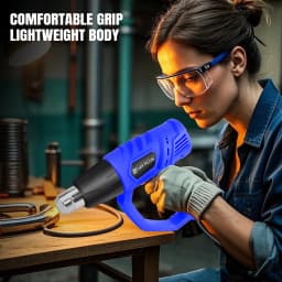 2000W Heat Gun Various Temperature Control 140℉ to 1112℉ Heavy Duty Heat Gun with 4 Nozzles Welding Heat Gun,DIY Project