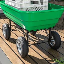 Outsunny Set of 4 Pneumatic Wheels, 10" Wheelbarrow Wheels, Replacement for Barn Carts, Black