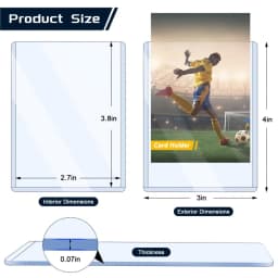25-100pcs 3" x 4" Hard Card Sleeve Clear Anti Scratch Protector For TCG Game Trading Card Baseball Sports Card Protect Toploader