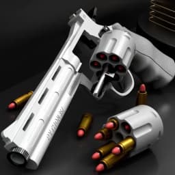 ZP5 357 Revolver Launcher Pistol EVA Soft Dart Bullet Toy Gun Airsoft CS Outdoor Shooting Game Kids Adult Gift