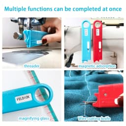 New Multi-Functional Eye-Closed Needle Threader Quick Sewing Machine Needle Threader Automatic Fast Pass Gift Hook Needle