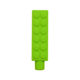 1/6pcs Building Block Sensory Chew Necklace Brick Chewy Kids Silicone Pencil Topper Teether Toy Silicone Teether for Children
