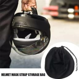 Black Helmet Bag Motorcycle Helmet Cover For Storage & Carrying, 3 Sizes Lightweight Hockey Football Helmet Bags With Drawstring