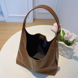 New Retro Tote Bag for Women Large Shoulder Bag Simple Commuter Bag Handmade Tote