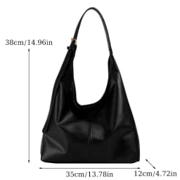 New Retro Tote Bag for Women Large Shoulder Bag Simple Commuter Bag Handmade Tote