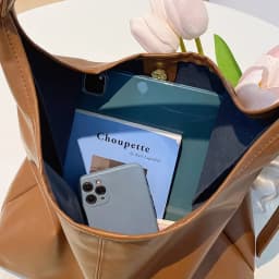 New Retro Tote Bag for Women Large Shoulder Bag Simple Commuter Bag Handmade Tote