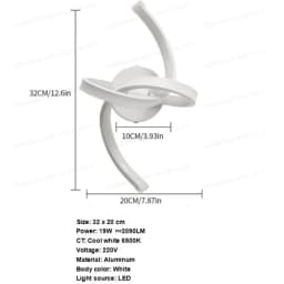 LED Wall Lights Modern, 24W Wall Lamp Indoor, Black Wall Sconce for Bedroom, Mirror, Living Room, Dining Room, Staircase 3000K