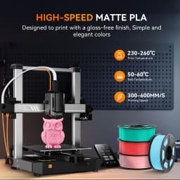JAYO High Speed Matte PLA 5Rolls 3D Printer Filaments 1.75mm Mixed Color no Bubble Free FDM 3D Printer Material for 3D Printing