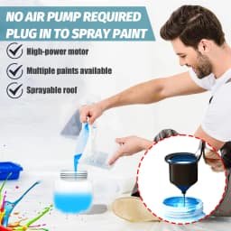 Cordless Paint Sprayer Compatible with Makita 18V ,Paint Sprayer, Paint Spray Gun with 1000ML Container for Painting Walls HVLP