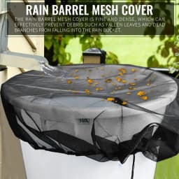 Adjustable Rain Barrel Screen Rainwater Tank Protector Anti Insect Filter Leaf Guard Garden Water Collecting Mesh Netting Cover