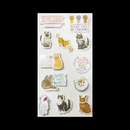 Cute Cartoon Animal Cat Dog Stickers Kawaii Junk Journal Scrapbooking Hobby Handicraft Supplies Cutting Die Sticker Stationery