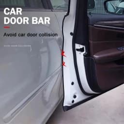 1/2pcs Car Door Edge Rubber Scratch Protector Strips Car Styling Mouldings Protection Side Doors Adhesive Scratch Tools 2M/5M