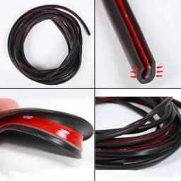 1/2pcs Car Door Edge Rubber Scratch Protector Strips Car Styling Mouldings Protection Side Doors Adhesive Scratch Tools 2M/5M