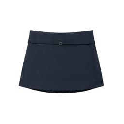 Women's Solid Color Skort with Belt Side Zipper Casual Shorts Skirts Fashionable And Stylish Women's Clothing