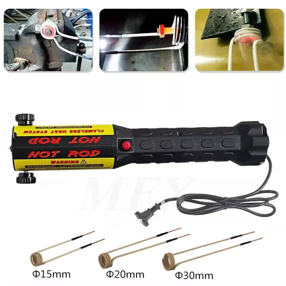 1100W Magnetic Induction Heater Kit Heat Rusty Screw Nut Remove Bolt Buster Tool