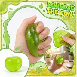 Cute Green Apple Squeeze Toy Soft Squishy Stress Relief Anxiety Relief Fidget Toy Portable Desk Decor Sensory Play Sensory Toy