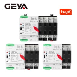 GEYA WIFI Smart ATS 2P 4P 230VAC Dual Power Automatic Transfer Switch Uninterrupted Remote Automatic Control Power Switcher Tuya