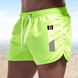 Summer Shorts Men fast drying swim shorts Breathable net fast drying surf beach pants Men's fitness pants Elastic waist shorts
