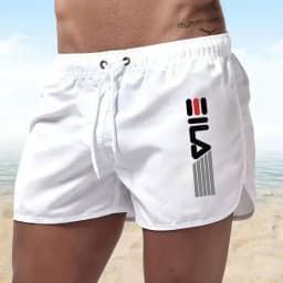 Summer Shorts Men fast drying swim shorts Breathable net fast drying surf beach pants Men's fitness pants Elastic waist shorts