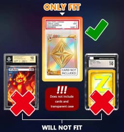 35PT Card Graded Case Silicone Protector Bumper Protection For TCG Game Trading Cards Baseball Sports Cards Protective Slabs