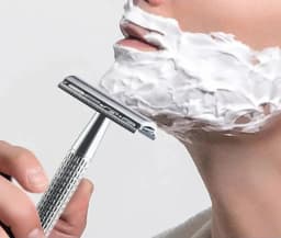 1 Pcs Shaving Razor + 10/20/40/100 Pcs Manual Shaver for Men Barbershop Razor Stainless Steel Shank Is Easy To Use Safety Razor