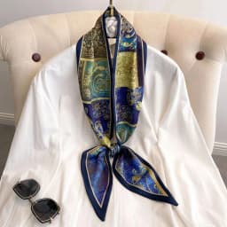 New Long Silk Scarf Women Luxury Paisley Print Headband Soft Satin Scarves Hands Bag Ribbon Foulard Hijab Neckerchief Headband