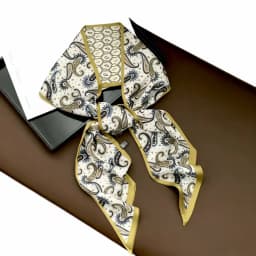 New Long Silk Scarf Women Luxury Paisley Print Headband Soft Satin Scarves Hands Bag Ribbon Foulard Hijab Neckerchief Headband