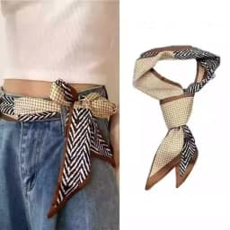 New Long Silk Scarf Women Luxury Paisley Print Headband Soft Satin Scarves Hands Bag Ribbon Foulard Hijab Neckerchief Headband