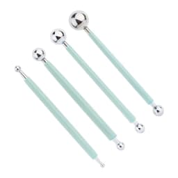 For Embossing Pattern 4 Pcs Point Drill Creasing Pen With DIY Ball Styluses Tools Spiral Double Head Clay Sculpting Tools