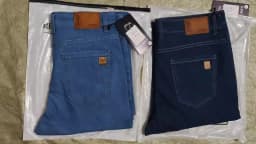 2026 New Spring Summer Ice Silk Thin Men's Light Blue Straight Slim Jeans Stylish Casual Stretch Denim Pants Classic Trousers 40