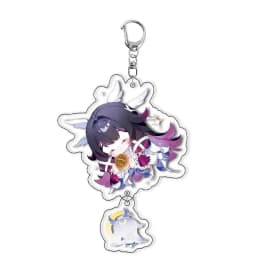 Game Genshin Columbina Hyposelenia Damselette Acrylic Keychain Backpack Pendant and Figure Stand Model Plate Desktop Decor Gift