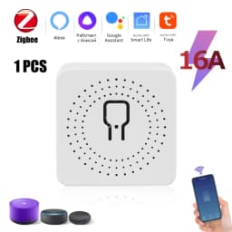 WIFI/ZigBee Smart Mini Smart Light Switch 2 Way Control Breaker Relay 16A Smart Life APP Voice Control For Tuya Alexa Google