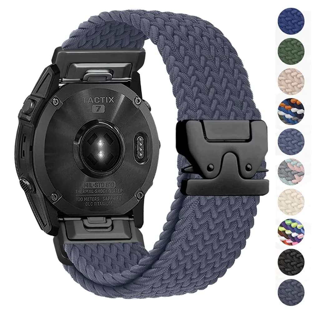 Quick Fit Strap 26 22 20mm for Garmin Fenix 8 7 Pro 7S 6 5X 5Plus Tactix 8 7 Parachute Nylon bracelet correa Fenix 8 band 43mm