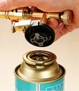 Portable Gold Copper Gas Welding Torch High Temperature Flame BBQ Cooking Brazing Tool for Outdoor Heating And Metal Joining
