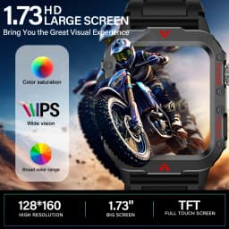 LAXASFIT 2026 New Smart Watch Men's Outdoor Watch 1.85 inch Voice Assistant Bluetooth Call with LED Flashlight Smart Watch