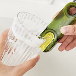 Three-In-One Cup Lid Brush Thermos Cup Gap Cleaning Artifact U-Shaped Cup Mouth Special Cleaning Brush