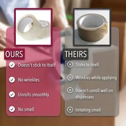 YITAPE Heavy Duty Transparent Packing Tape 48mm*66Y Strong Adhesive Shipping Tape for Carton Sealing Moving 1/3/6 Rolls Set