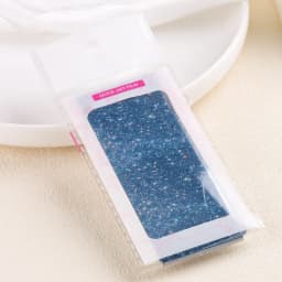 Ins Patchwork Style Denim Nail Art Transfer Paper, Cute Heart Star Blue Denim Texture Nail Design - Y2K Cool Girl Nail Art Decor